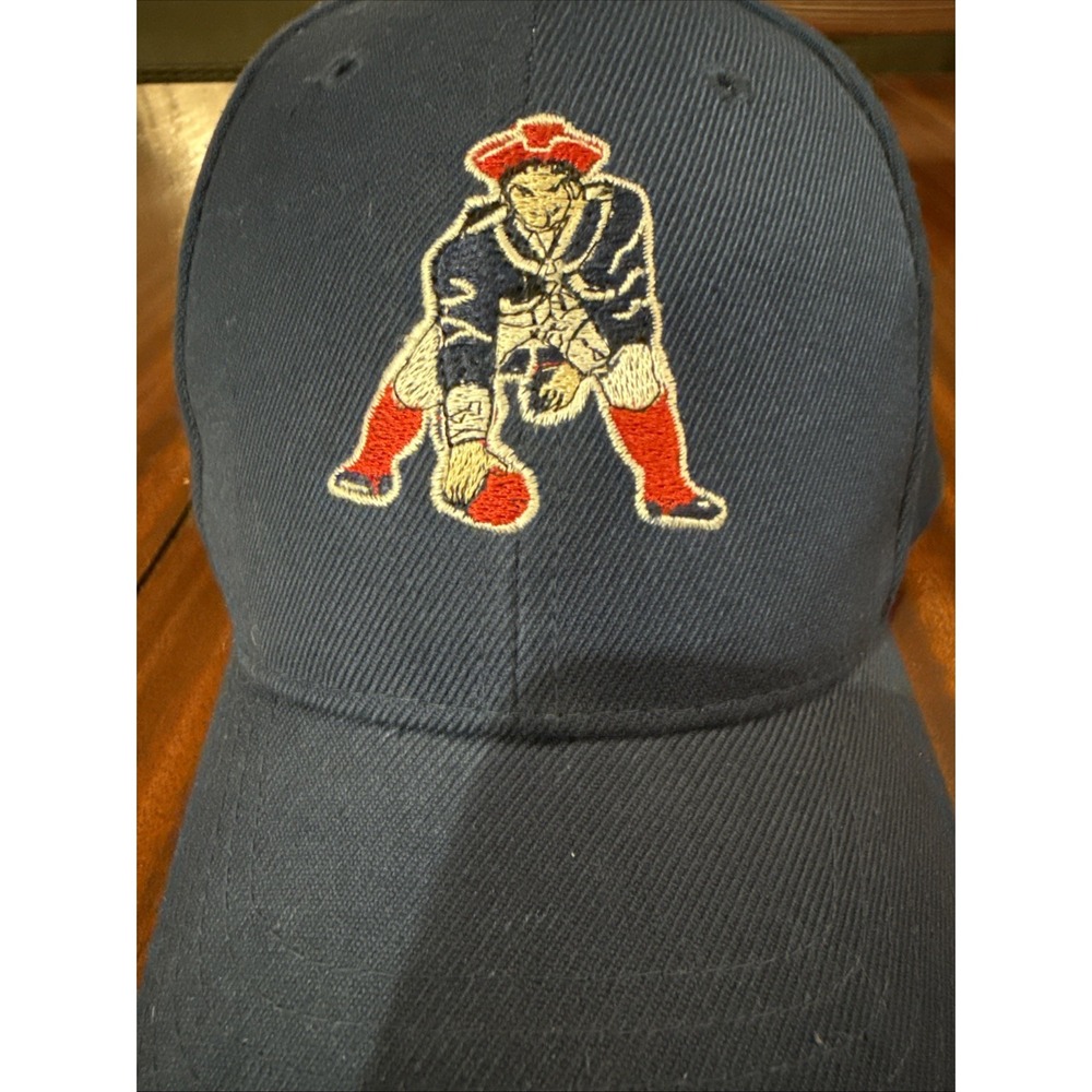 New England Patriots Retro Logo Wool Blend Hat Vintage Unbranded Navy Rare